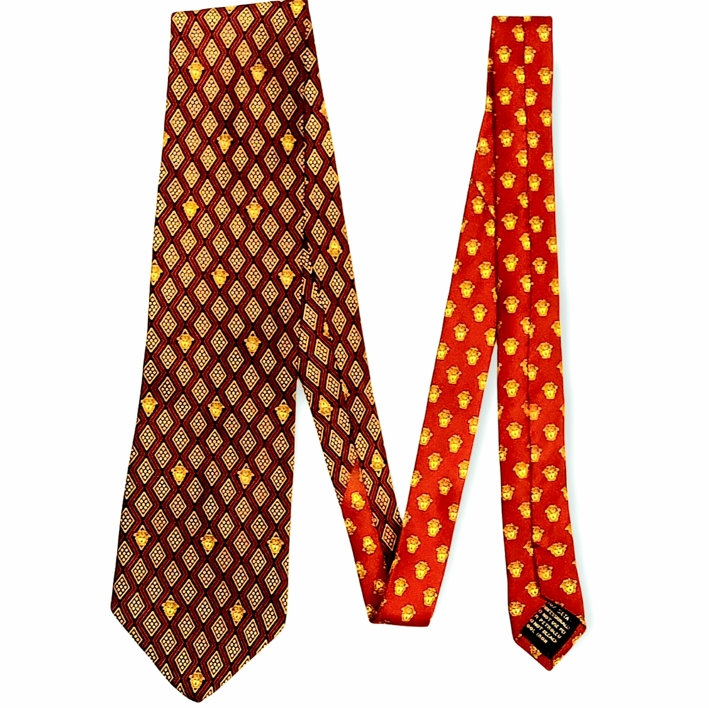 Vtg GIANNI VERSACE Silk Tie